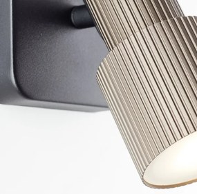 Brilliant - Luce Spot da parete a LED CADIZ 1xGU10/5W/230V bronzo