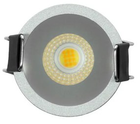 Faretto LED Incasso 5W Foro Ø35mm 3CCT - CRI92 Grigio Perlato UGR11 Colore Bianco Variabile CCT