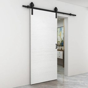 Porta scorrevole Mast in mdf bianco, L 93 x H 212 cm, con binario Rodeo Reversibile