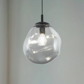 Lampada a sospensione in vetro Sol TK Lighting, dimmerabile, Alluminio / Grigio / Zincato, Soggiorno / Sala da pranzo, Vetro, Moderno, Lampada a sospensione