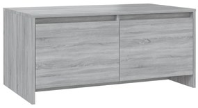 Tavolino da salotto grigio sonoma 90x50x41,5 cm in truciolato
