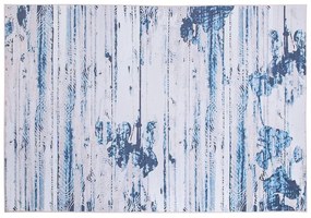 Tappeto a pelo corto blu-beige 140 x 200 cm BURDUR Beliani