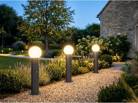 Kanlux 46086-Lampada da esterno con sensore STONO 1xE27/15W/230V 80 cm IP65 antracite