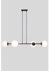 Lampadario a sospensione con filo FIRA 4xE27/60W/230V nero