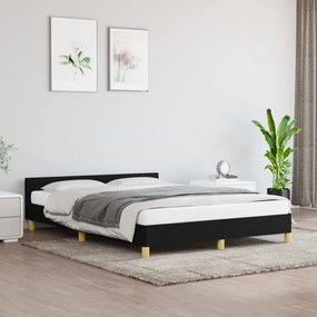 Giroletto Senza Materasso Nero 140x190 Cm İn Tessuto /