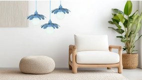 Bohemia-Design - Sospensione a cavo 1xE27/60W/230V blu