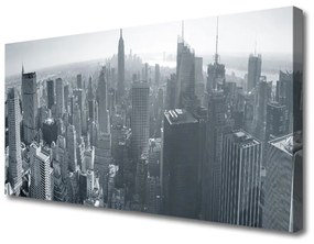 Foto quadro su tela Case di città 100x50 cm