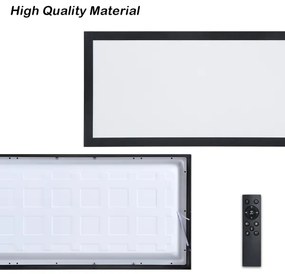 Brilagi - Lampada LED dimmerabile FRAME SMART LED/30W/230V nero IP44 + telecomando