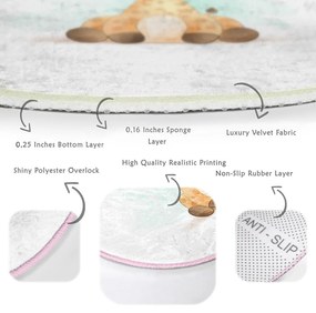 Tappeto bianco per bambini ø 120 cm Comfort - Mila Home