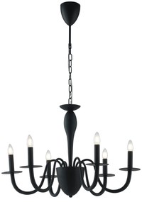 Lampadario Armstrong  Elegance Colore Nero 40W