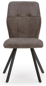 Sedie da pranzo grigio scuro in set di 4 Mery - Marckeric