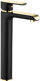 Rubinetto da lavabo Rea Bloom Black Gold high