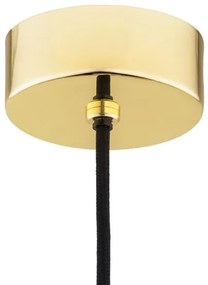 Argon 4879 - Lampadario a sospensione con filo JESSE 1xE27/15W/230V oro/bianco