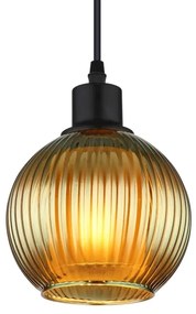 Globo 15638G - Lampadario a sospensione con filo ZUMBA 1xE27/25W/230V diametro 15 cm verde