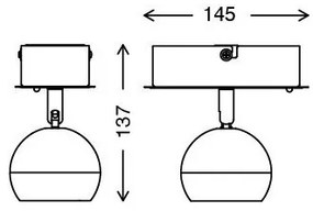 Briloner 2040-012 - Faretto a LED RGB dimmerabile 1xLED/3,3W/230V + T