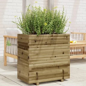 Fioriera Da Giardino 70x40x72 Cm İn Legno Di Pino Impregnato /