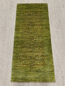 Loribaft Tappeto 150 x 60 Verde (Iran) Annodato A Mano