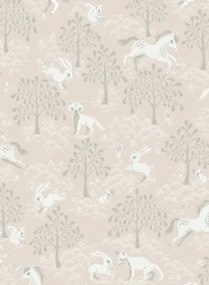 Littlephant Tapete Fairytale Fox - Dusty Pink
