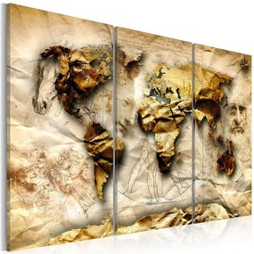 Quadro Anatomy of the World  Colore Giallo, Dimensioni e Misure 120x80