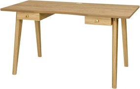 Scrivania con effetto rovere 70x140 cm Nice – Woodman