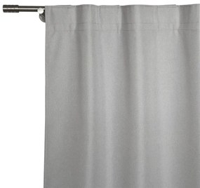 Tenda ignifuga Linen grigio, passanti nascosti 140x300 cm