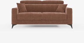 Pegaso divano letto matrimoniale con poggiatesta reclinabili in tessuto jacquard smacchiabile T22