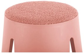 Sgabello in plastica rosa chiaro Savor - Leitmotiv