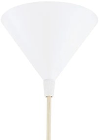 Argon 8629 - Lampadario a sospensione con filo KEGEL 1xE27/15W/230V bianco