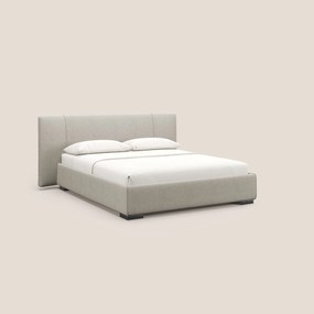 Omero letto imbottito contenitore sfoderabile in tessuto fiammato impermeabile T14 tortora