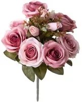 Set 3 Bouquet Artificiali Rose Anticato 39 cm