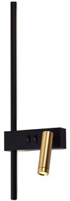 Lampada da parete APP1439-W RIGHT BLACK  GOLD