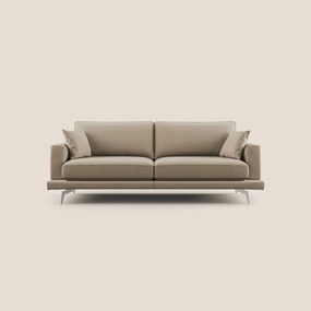 Dorian divano moderno in tessuto morbido antimacchia T05 beige 178 cm