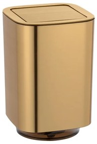 WENKO 24163100 - Pattumiera AURON 17x25,5 cm dorata