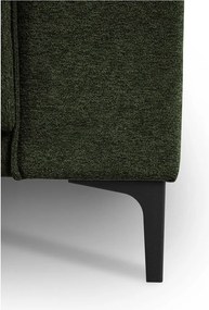 Divano angolare verde (con penisola a sinistra/a L) con rivestimento in ciniglia Copenhagen – Scandic