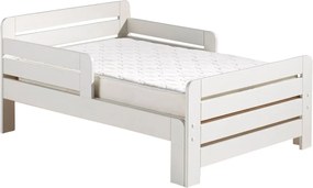 Letto per bambini in legno di pino bianco crescente con grata Jumper - Vipack