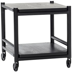 Tavolino da portata in rovere con rotelle 40x40 cm Norm - Hübsch