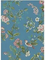 Eijffinger Carta da parati Botanical Print - Kristallblau