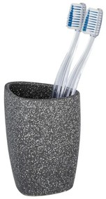 Tazza in ceramica grigia per spazzolini da denti Pion - Wenko
