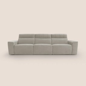 Clark Divano modulare 3 sedute con opzione relax elettrico in tessuto smacchiabile impermeabile T17