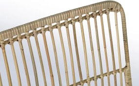 Sedia moderna in legno intrecciato con gambe in acciaio Bizzotto Lucila