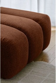 Divano angolare color terracotta (con penisola a destra/con chaise lounge) Shell – Miuform