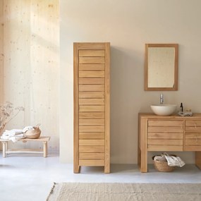 Tikamoon - Colonna da bagno in legno di teak 180 Minimalys