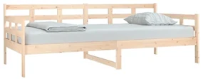 Dormeuse in legno massello di pino 90x200 cm