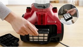 Bosch - BGC05AAA2 Aspirapolvere senza sacco - 78dB - Capacità del contenitore 1.5L - Filtro hepa 12 lavabile