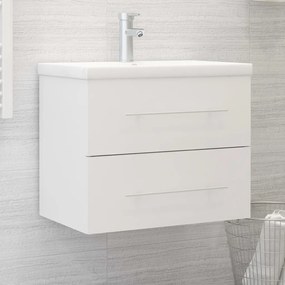 Mobile Lavabo Bianco 60x38,5x48 Cm İn Legno Multistrato /