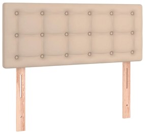 Testiera cappuccino 100x5x78/88 cm in similpelle