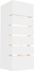 Applique da Parete E14 RIFT Rettangolare in Gesso Pitturabile