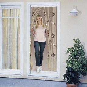 Tenda di colore naturale in bambù alla porta 90x200 cm – Maximex