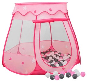 Tenda Da Gioco Per Bambini Rosa Con 250 Palline 102x102x82 Cm /