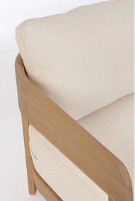 Divano da giardino di colore naturale in acacia massiccia Pablo – Bizzotto